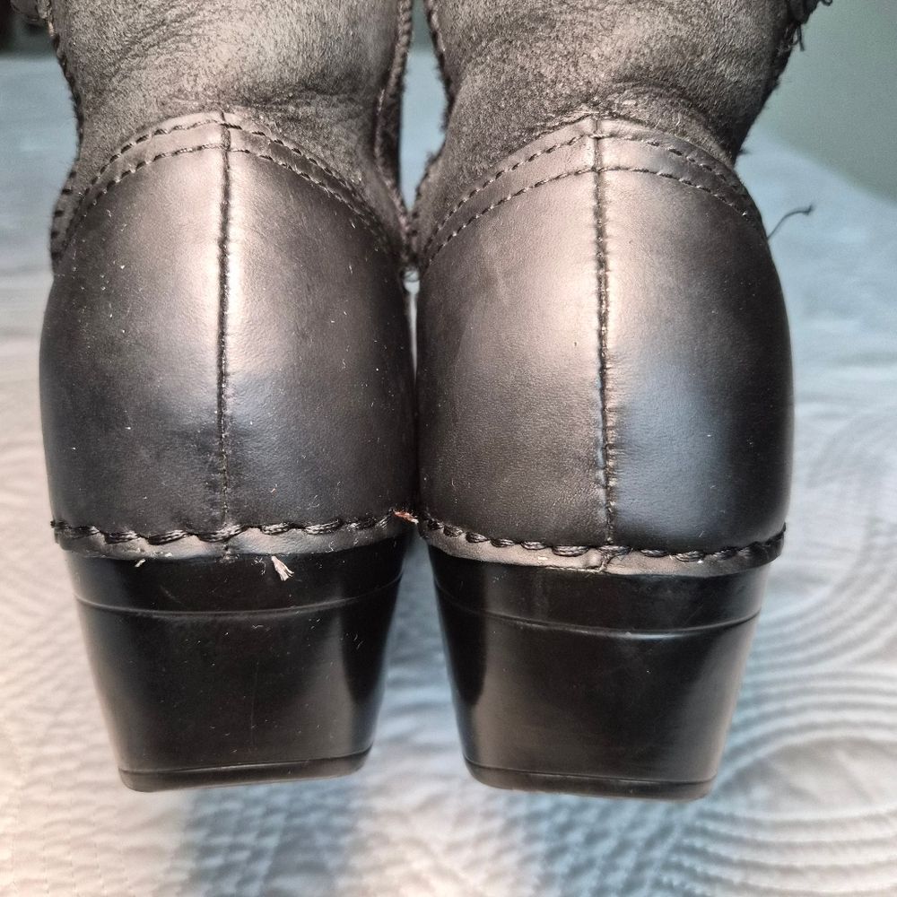 VGUC Dansko Stormy Fur Lined Boots Leather Black Women EU 38 - Picture 13 of 16